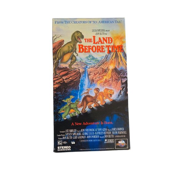 The Land Before Time VHS Movie 1989 Video Classic Animated Film Dinosaurs - Picture 4 of 7